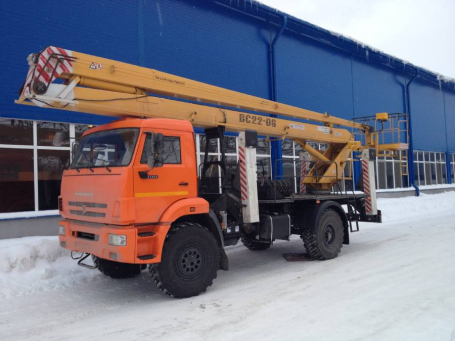 Автовышка (АГП) Камаз 43502 коленчатый (22 метра)