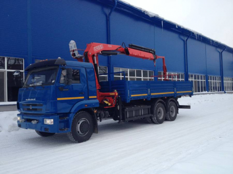 Камаз 65117 с краном манипулятором (КМУ) Fassi 215