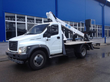 Автовышка (АГП) ГАЗ-С41R13 телескоп 18метров
