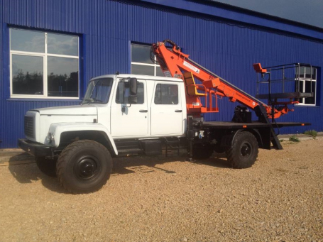 Автовышка (АГП) ВС-18Т на базе ГАЗ-33088 2-х рядная