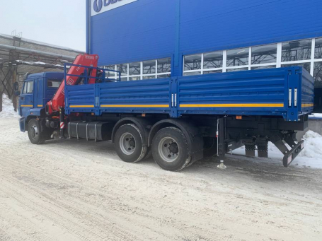 Камаз 65117 с краном манипулятором (КМУ) Fassi 215