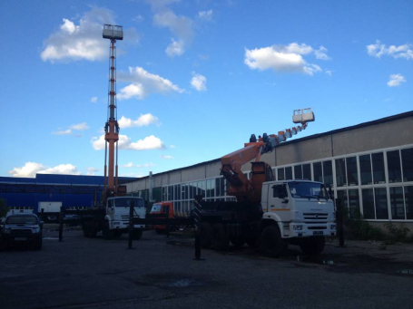 Автовышка (АГП) Камаз 43118 телескопический (45 метров)