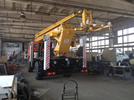 Автовышка (АГП) Камаз 43502 коленчатый (22 метра)