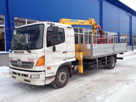 Hino 500 1226 с краном-манипулятором КМУ soosan 334
