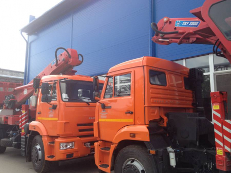Автовышка (АГП) Камаз 43253 телескопический (35 метров)