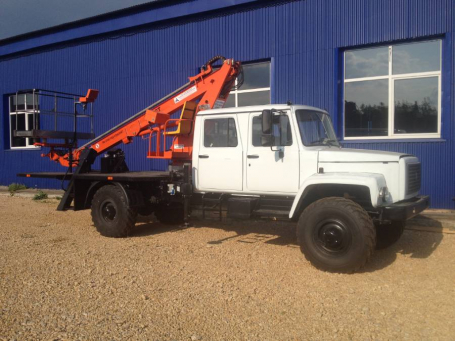 Автовышка (АГП) ВС-18Т на базе ГАЗ-33088 2-х рядная