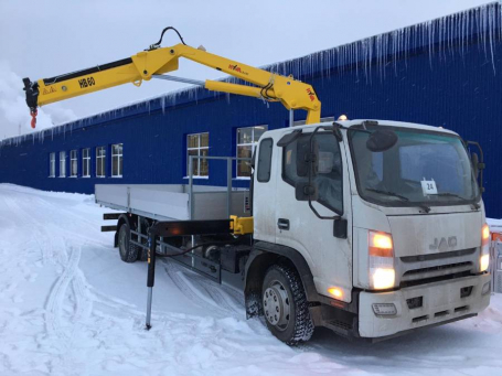 JAC N120 c краном-манипулятором ХИВА НВ 60Е2