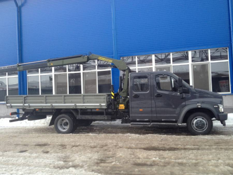 Газон Некст фермер с краном-манипулятором КМУ Инман 55