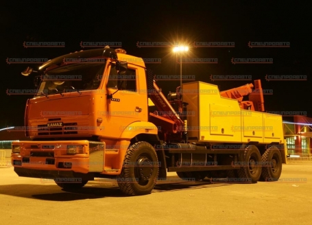 Эвакуатор Камаз 6520 с устройством частичной погрузки 