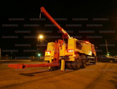 Эвакуатор Камаз 6520 с устройством частичной погрузки 
