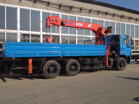 Камаз 6520 с краном манипулятором (КМУ) Kanglim 1256