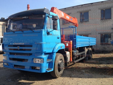 Камаз 6520 с краном манипулятором (КМУ) Kanglim 1256